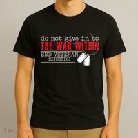Do Not Give In To The War Within End Veteran Suicide Vintage T-Shirt thumb 3