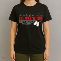 Do Not Give In To The War Within End Veteran Suicide Vintage T-Shirt thumb 4