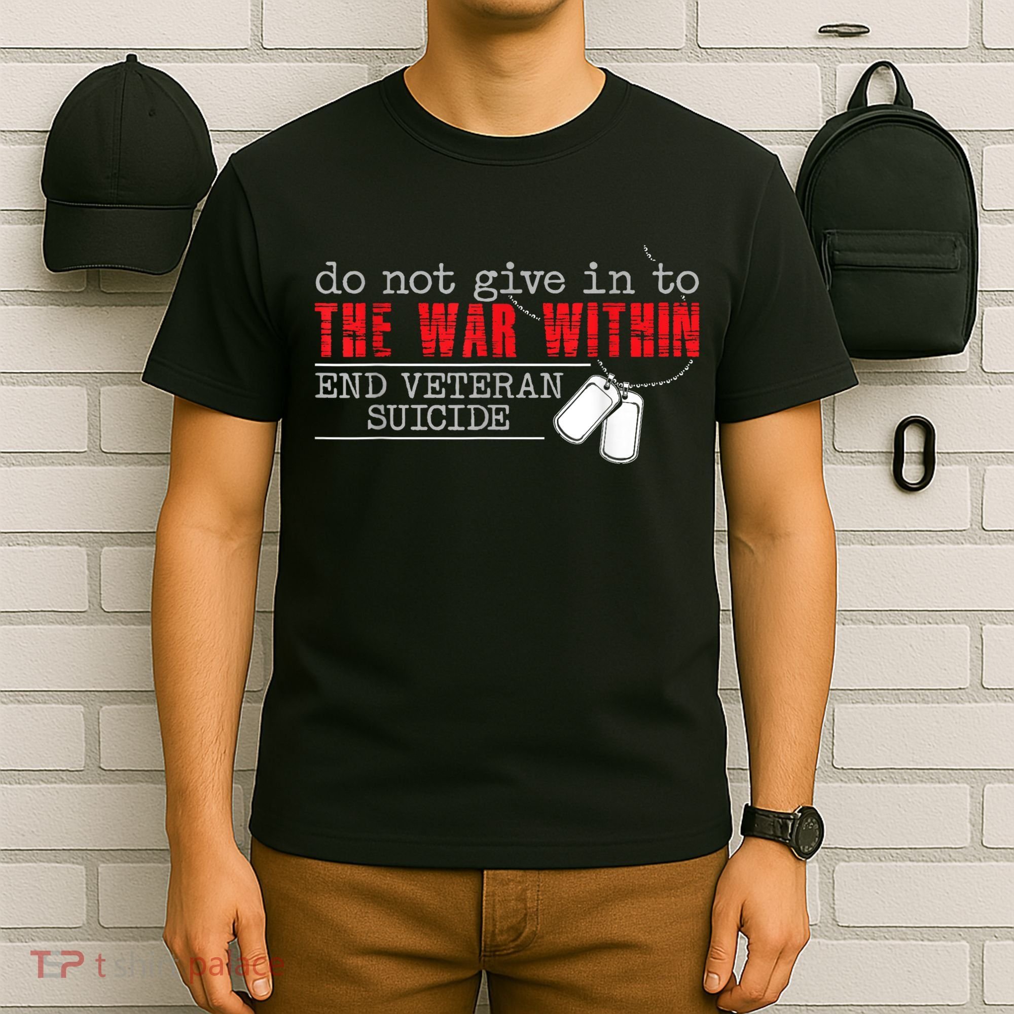 Do Not Give In To The War Within End Veteran Suicide Vintage T-Shirt