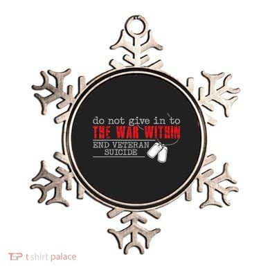 Do Not Give In To The War Within End Veteran Suicide Vintage Ornament