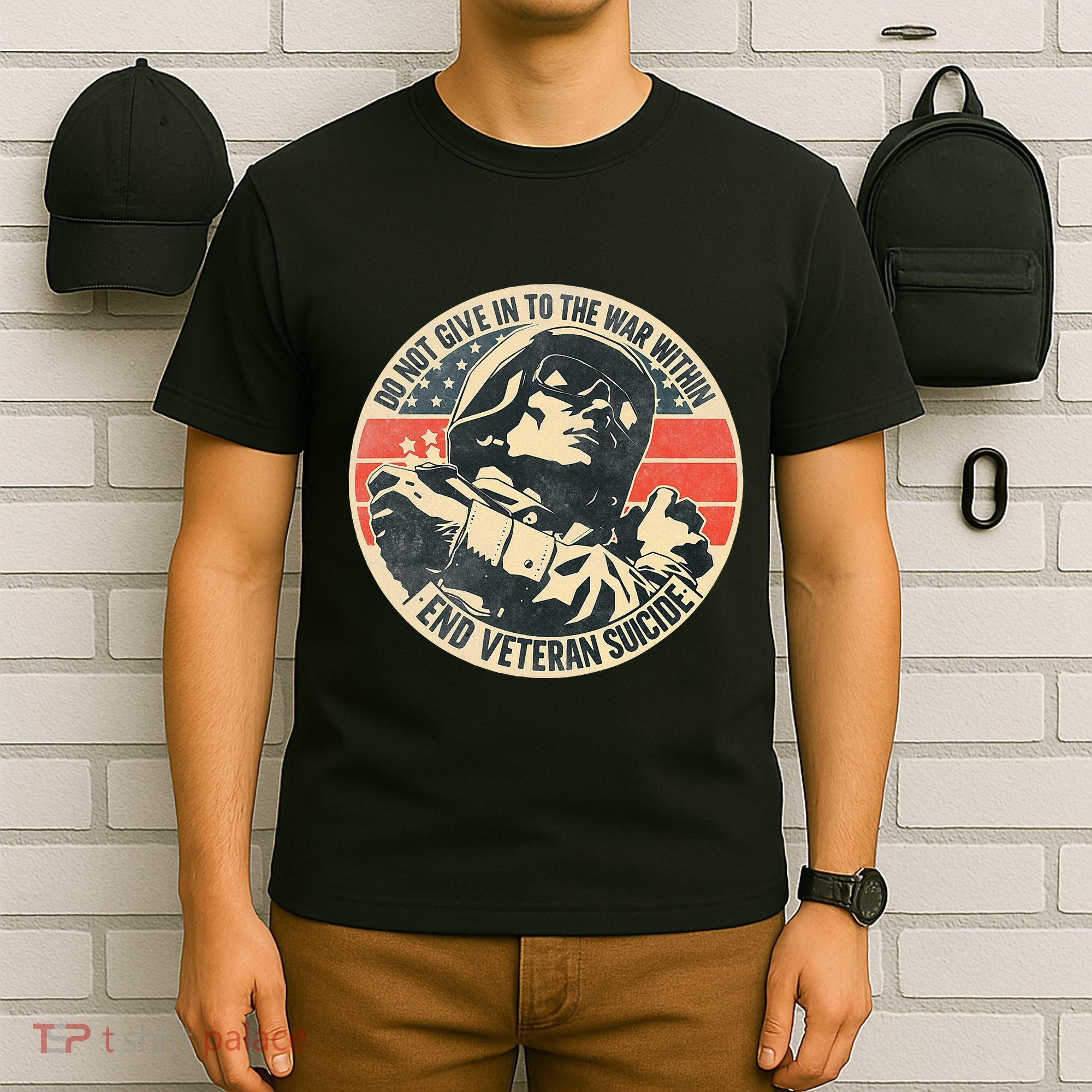 Do Not Give In To The War Within End Veteran Suicide T-Shirt