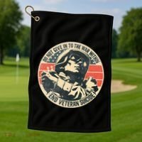 Do Not Give In To The War Within End Veteran Suicide Golf Towel thumb 1