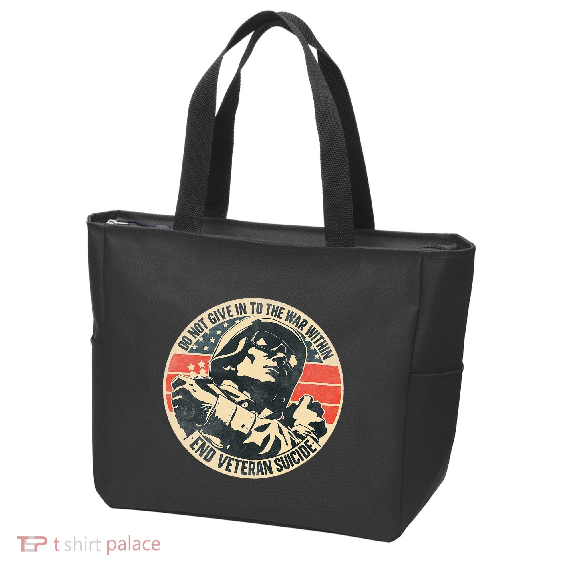 Do Not Give In To The War Within End Veteran Suicide Tote Bag