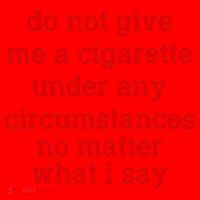Do Not Give Me A Cigarette Under Any Circumstances Santa Hat thumb 1