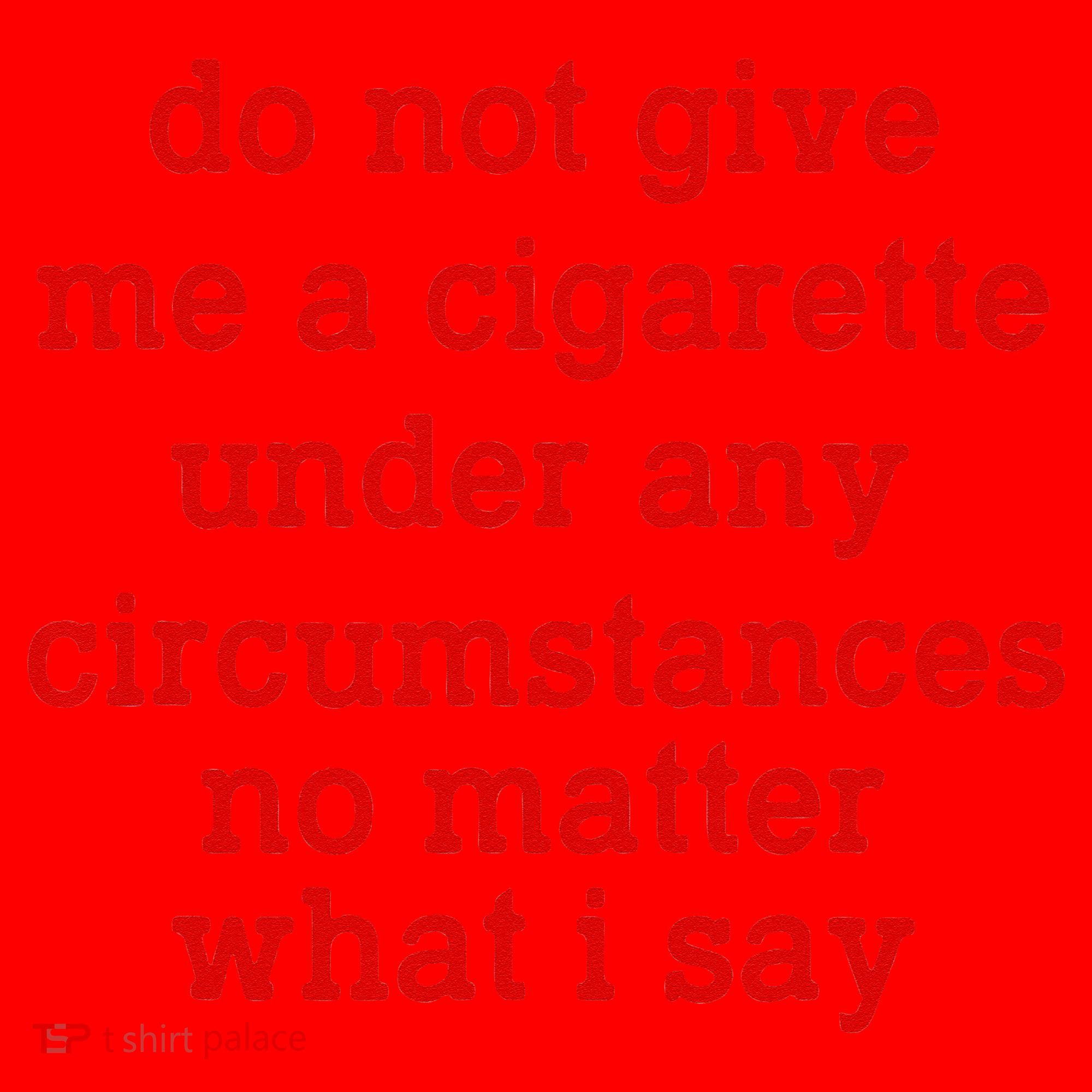 Do Not Give Me A Cigarette Under Any Circumstances Santa Hat