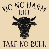 Do No Harm But Take No Bull Tote Bag thumb 4