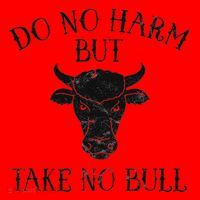Do No Harm But Take No Bull Santa Hat thumb 1