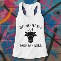 Do No Harm But Take No Bull Women's Tank Top thumb 3