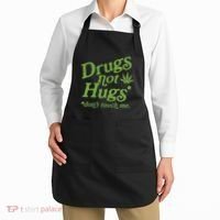 Drug Not Hugs DonT Touch Me Weed Canabis 420 Apron thumb 2