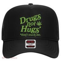 Drug Not Hugs DonT Touch Me Weed Canabis 420 Hat thumb 0