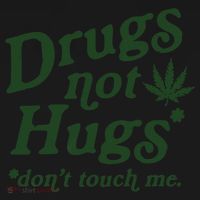 Drugs Not Hugs Don't Touch Me Coaster thumb 2