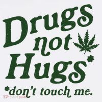 Drugs Not Hugs Don't Touch Me Women's Hoodie thumb 2
