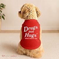 Drugs Not Hugs Dont Touch Me Doggie Tank thumb 2