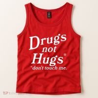 Drugs Not Hugs Dont Touch Me Tank Top thumb 2