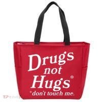 Drugs Not Hugs Dont Touch Me Tote Bag thumb 0