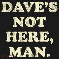DaveS Not Here Man Simple Saying Black White Kids Long Sleeve Shirt thumb 2