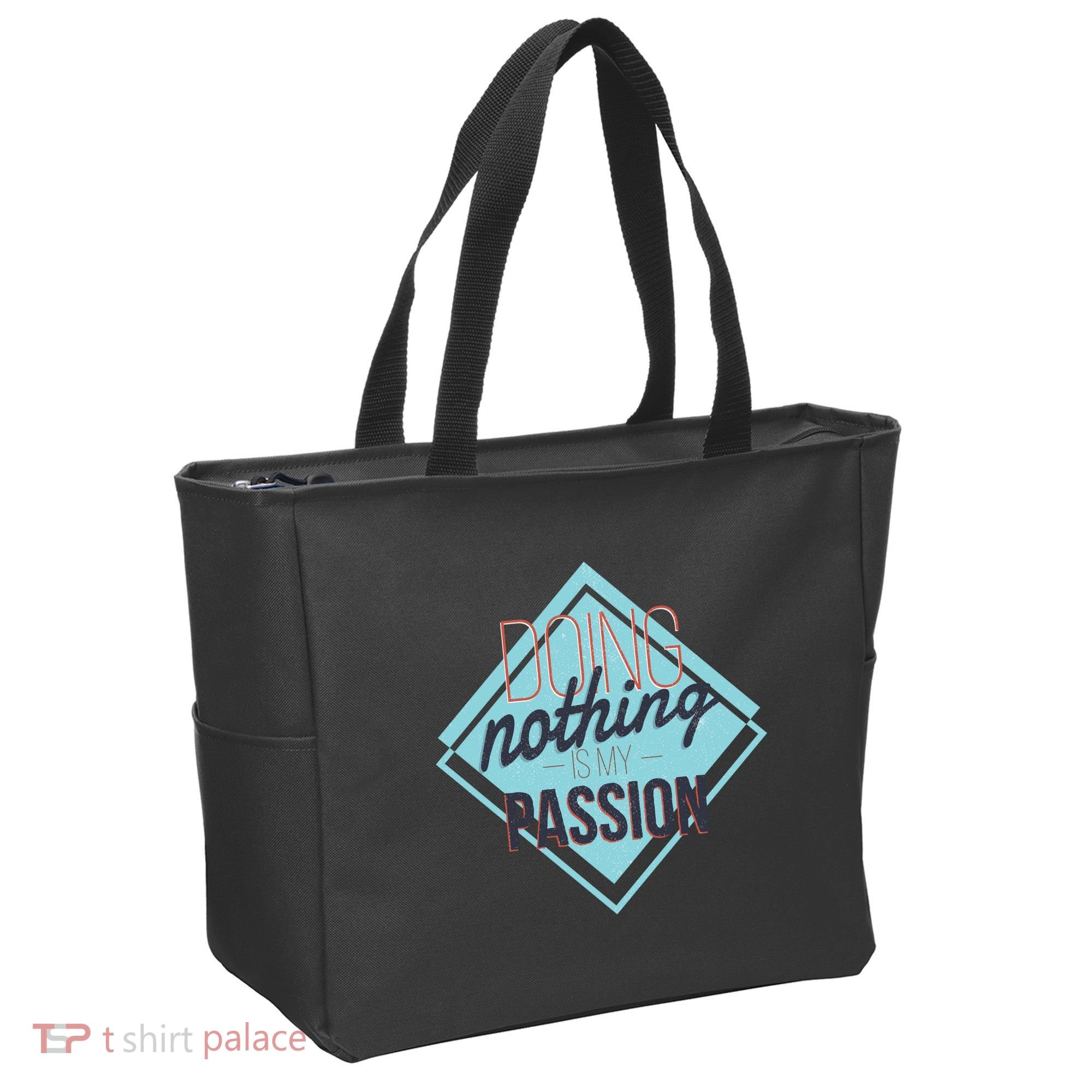 Doing Nothing Is My Passion Funny Tote Bag