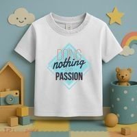 Doing Nothing Is My Passion Funny Toddler T-Shirt thumb 3