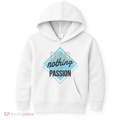Doing Nothing Is My Passion Funny Kids Hoodie