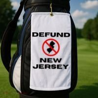 Defund New Jersey Golf Towel thumb 2