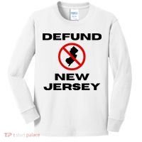 Defund New Jersey Kids Long Sleeve Shirt thumb 0