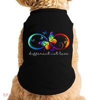 Different Not Less Autism Awareness Neurodiversity Butterfly Doggie Tank thumb 0