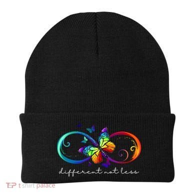 Different Not Less Autism Awareness Neurodiversity Butterfly Beanie