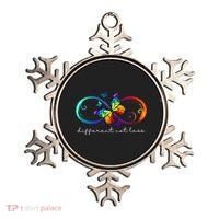 Different Not Less Autism Awareness Neurodiversity Butterfly Ornament thumb 0