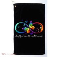 Different Not Less Autism Awareness Neurodiversity Butterfly Golf Towel thumb 0
