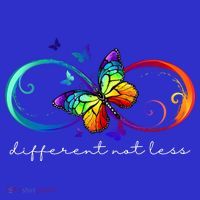 Different Not Less Autism Awareness Neurodiversity Butterfly Visor thumb 3