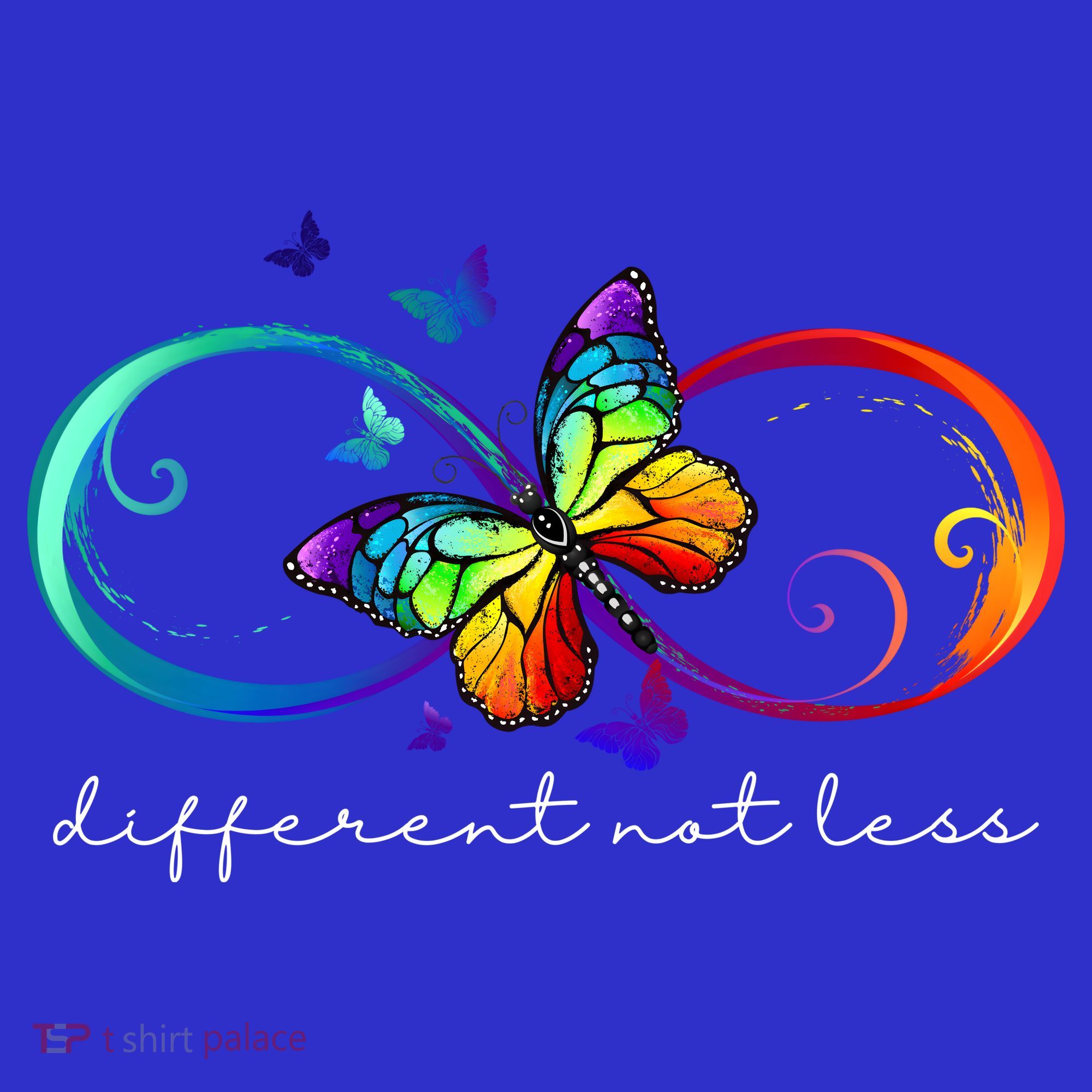 Different Not Less Autism Awareness Neurodiversity Butterfly Kids Sweatshirt