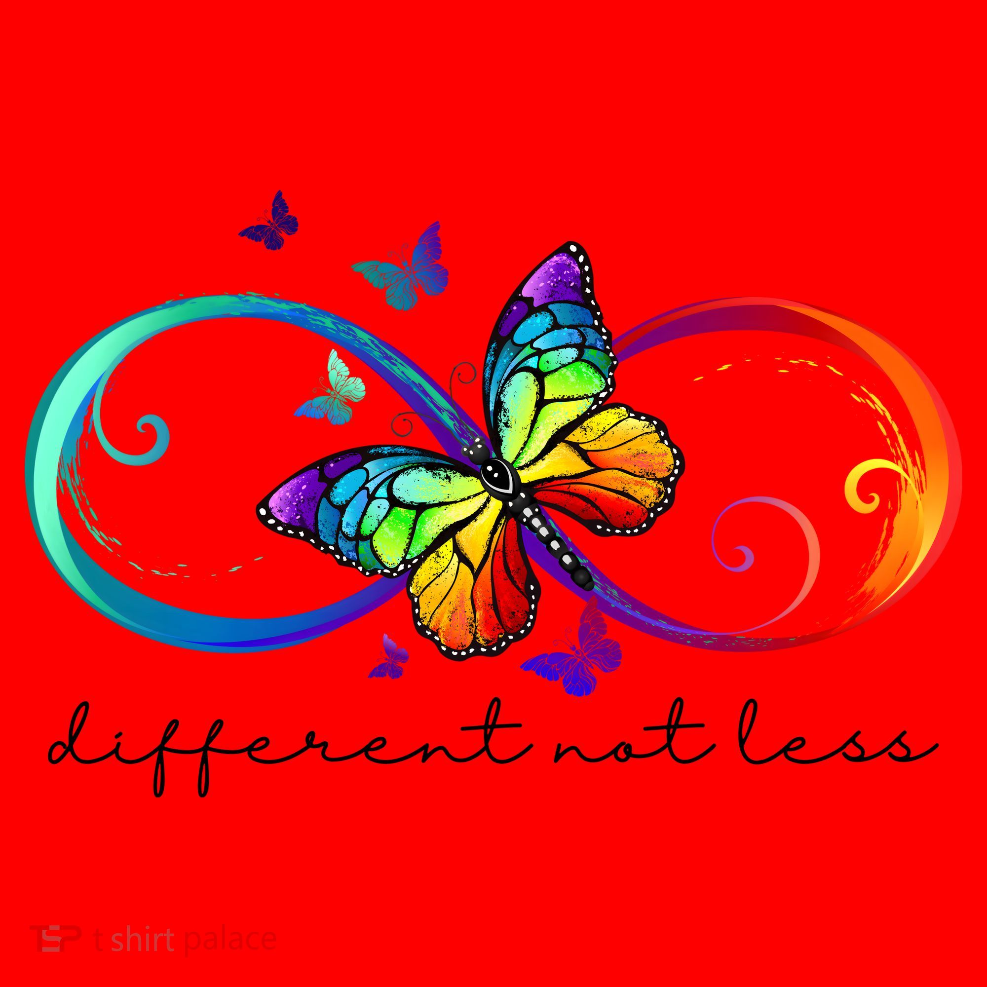 Different Not Less Autism Awareness Neurodiversity Butterfly Santa Hat
