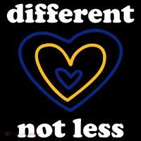 Different Not Less Down Syndrome Awareness Heart Women's Tank Top thumb 5