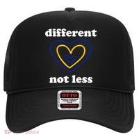 Different Not Less Down Syndrome Awareness Heart Hat thumb 0