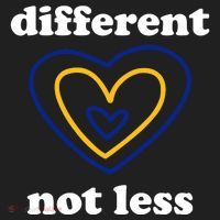 Different Not Less Down Syndrome Awareness Heart Hat thumb 2