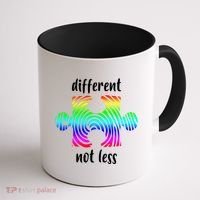 Different Not Less Neurodiversity Puzzle Coffee Mug thumb 1