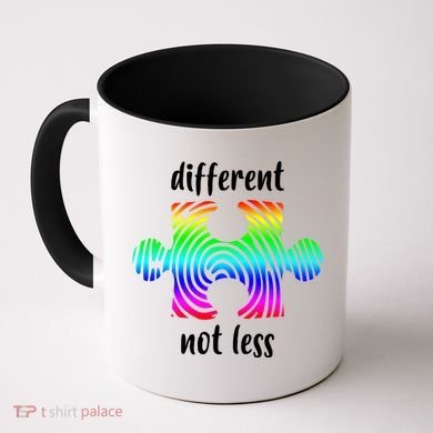 Different Not Less Neurodiversity Puzzle Coffee Mug