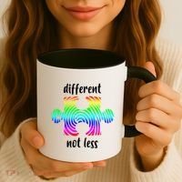 Different Not Less Neurodiversity Puzzle Coffee Mug thumb 3