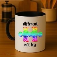 Different Not Less Neurodiversity Puzzle Coffee Mug thumb 4
