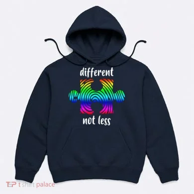 Different Not Less Neurodiversity Puzzle Hoodie
