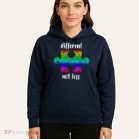 Different Not Less Neurodiversity Puzzle Hoodie thumb 5