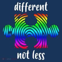 Different Not Less Neurodiversity Puzzle Long Sleeve Shirt thumb 2