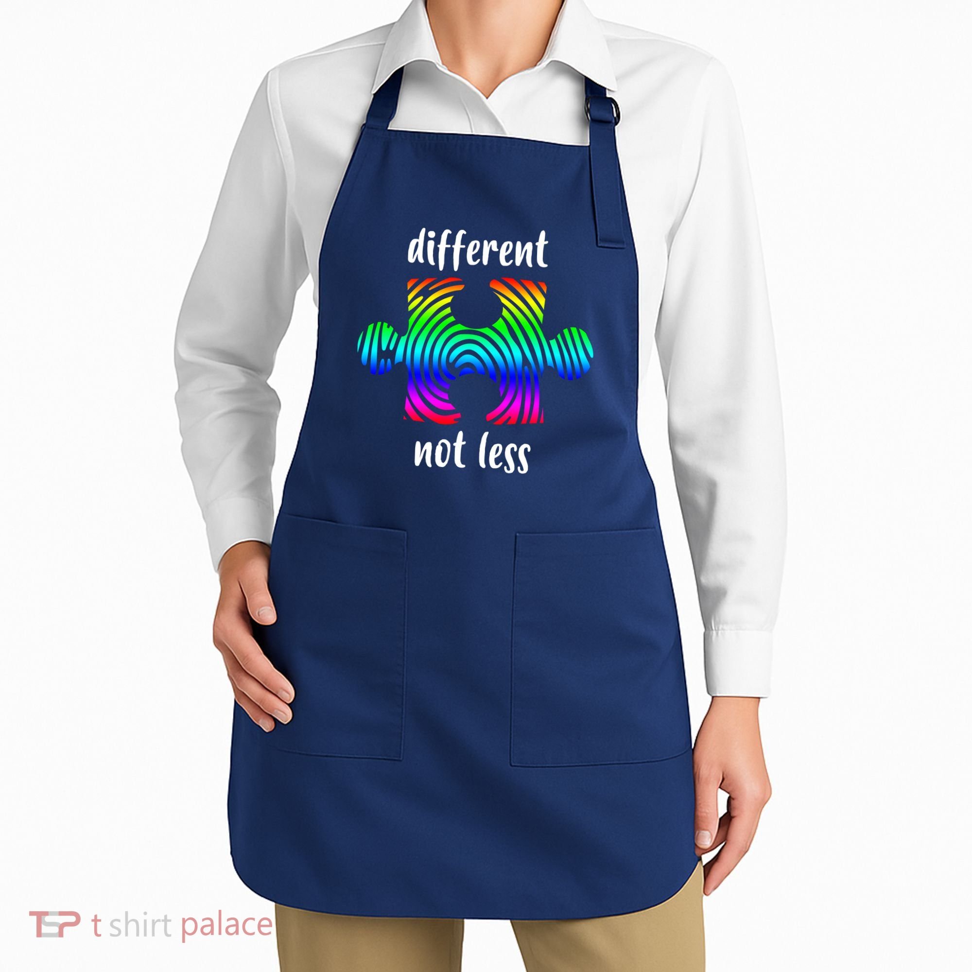 Different Not Less Neurodiversity Puzzle Apron