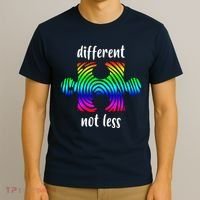 Different Not Less Neurodiversity Puzzle T-Shirt thumb 3