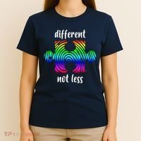 Different Not Less Neurodiversity Puzzle T-Shirt thumb 4