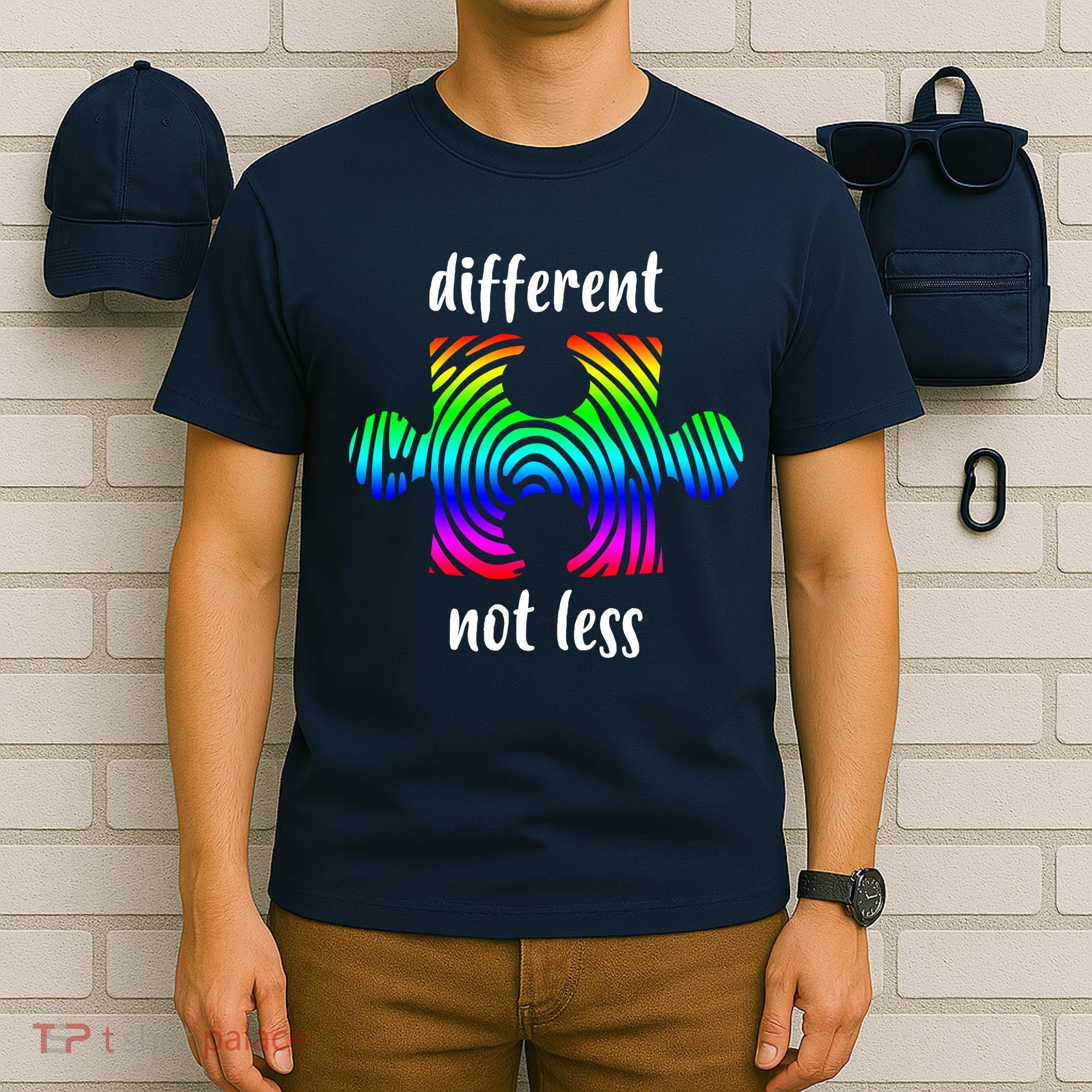 Different Not Less Neurodiversity Puzzle T-Shirt