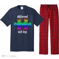 Different Not Less Neurodiversity Puzzle Pajama Set thumb 0