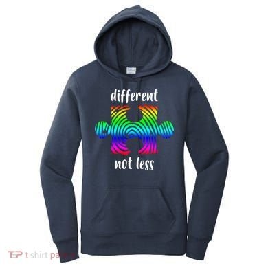 Different Not Less Neurodiversity Puzzle Women's Hoodie