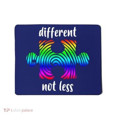 Different Not Less Neurodiversity Puzzle Mousepad