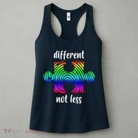 Different Not Less Neurodiversity Puzzle Women's Tank Top thumb 3
